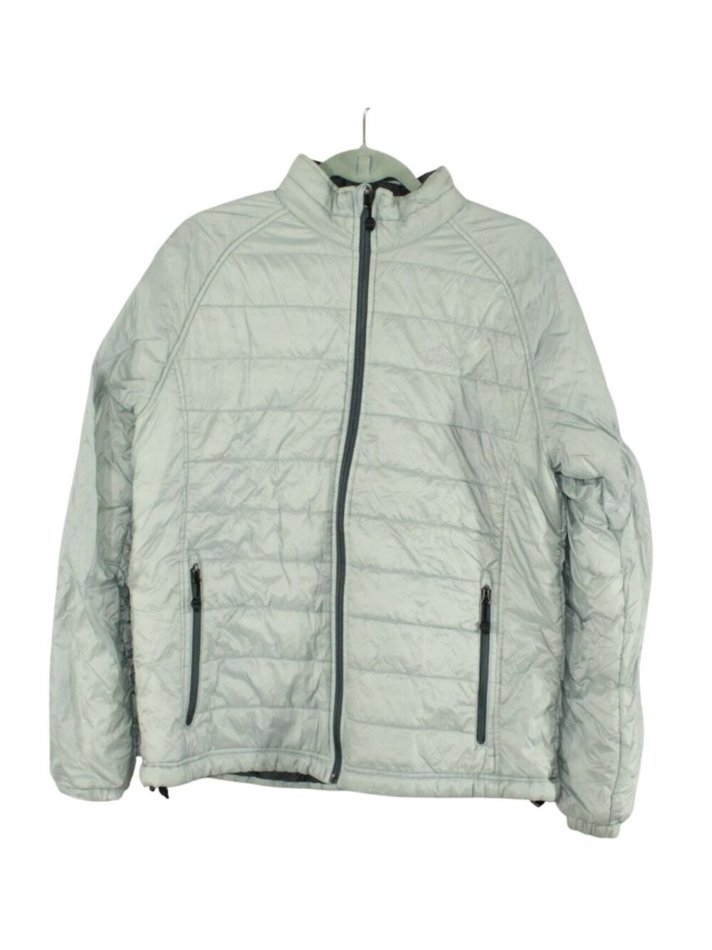 LL Bean Men’s L Gray Primaloft Lightweight Insulated Full Zip Jacket Outdoor